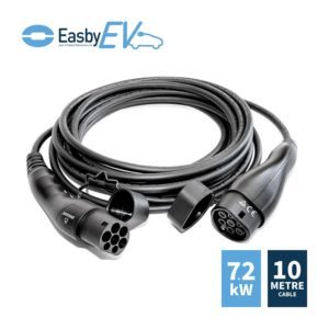 EV Charging Cable | Type 2 - Type 3 | Single Phase | 10 Metre | 32 Amp | 7.2 kW